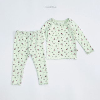 Lime&Blue Bộ đồ hoa Hàn Quốc cho bé