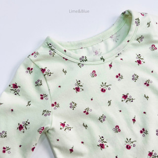 Lime&Blue Bộ đồ hoa Hàn Quốc cho bé