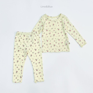 Lime&Blue Bộ đồ hoa Hàn Quốc cho bé