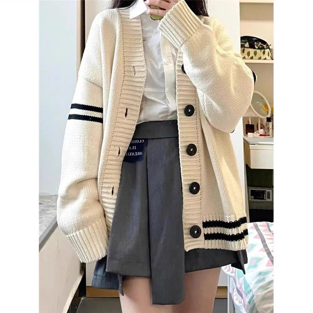 Áo cardigan len nữ form rộng deliz tông màu pastel Hàn Quốc chất len dày mịn siêu ấm dáng dài ChouChou