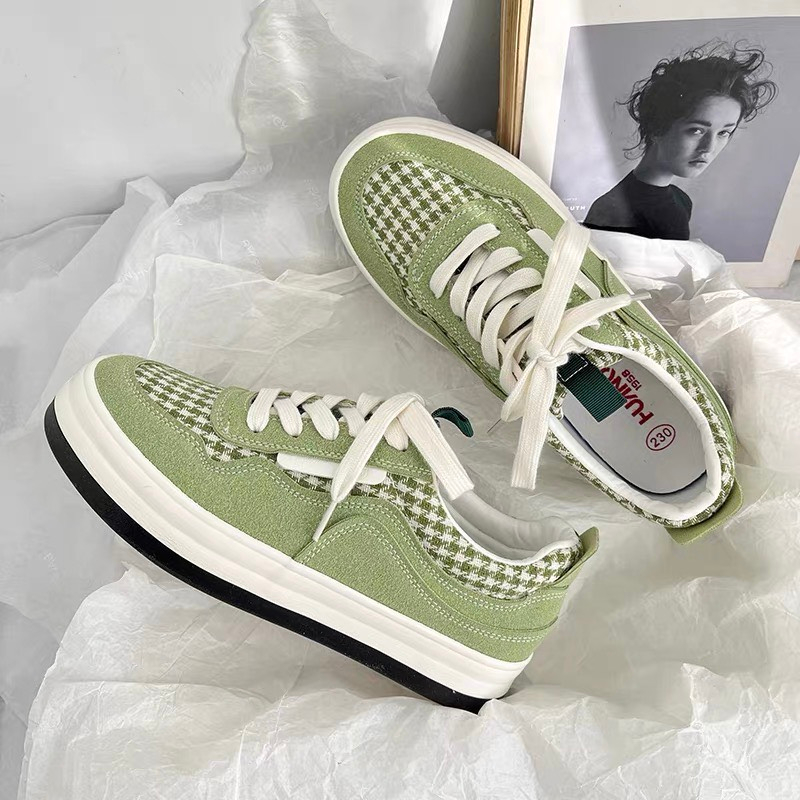 Giày nữ thể thao Dây bản to quai tết độn đế cao cấp