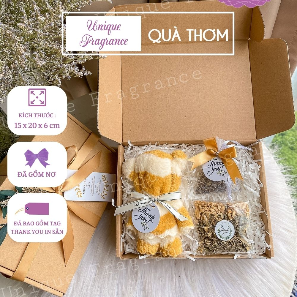 Hộp quà 8.3 - quà 20/11 - quà 20/11 tặng cô giáo - quà sinh nhật cho nữ - set quà tặng 20.11 - UNIQUE FRAGRANCE