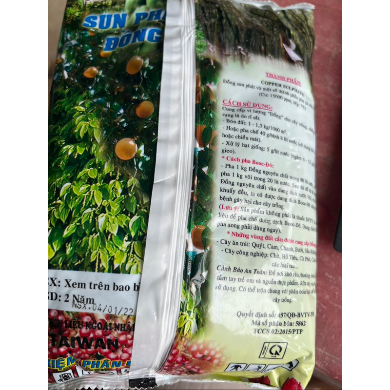 Đồng rửa vườn - khoáng chất sun phát đồng gói 1kg