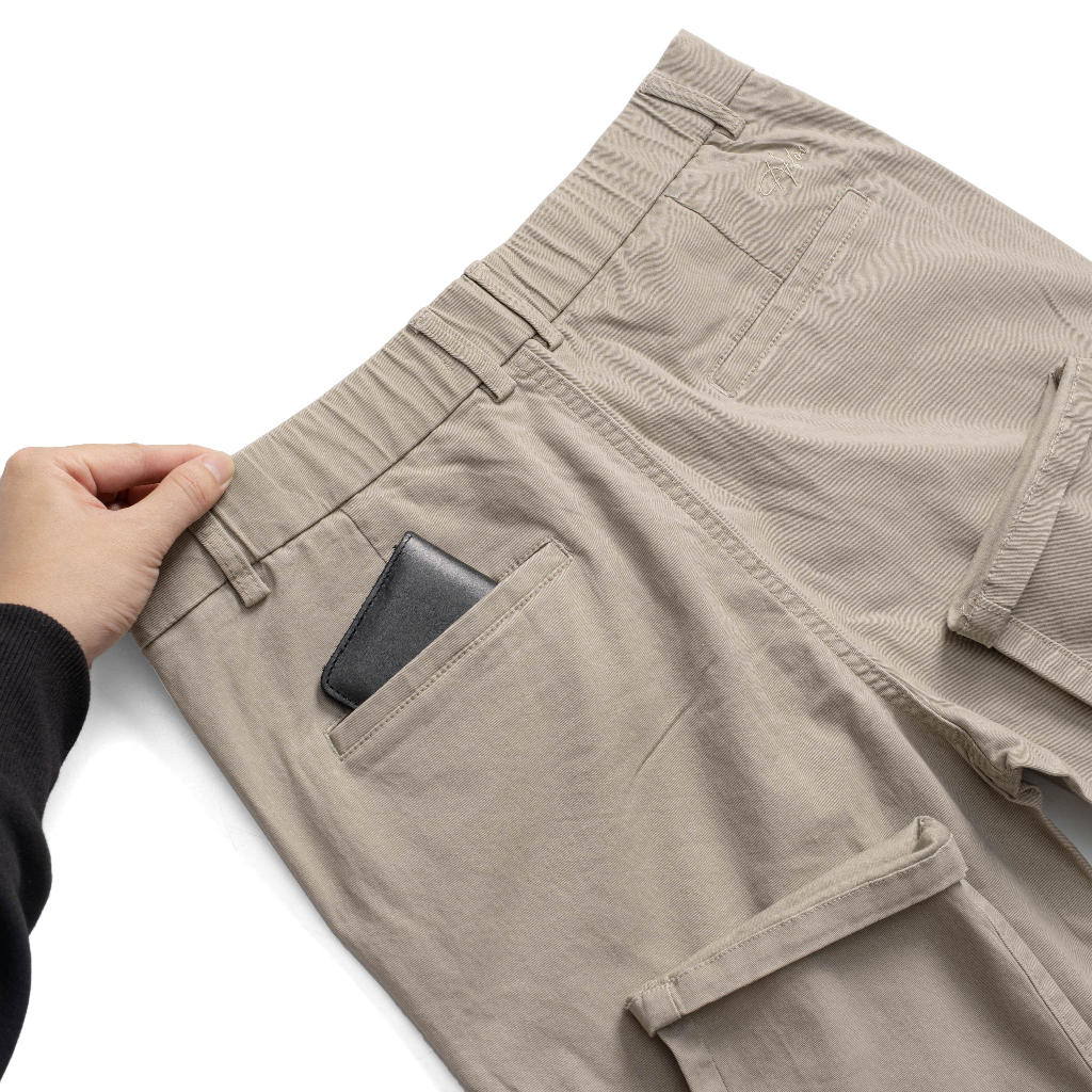 Quần dài nam HAFOS vải Kaki Smart Basic co giãn, mềm mịn - HAFOS