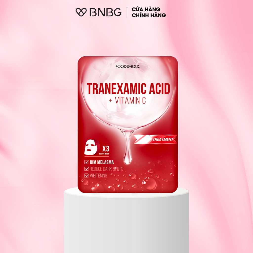 Mặt Nạ Foodaholic Tranexamic Acid Mờ Thâm Đỏ, Sạm Nám Tranexamic Acid Ample Mask 23ml/miếng