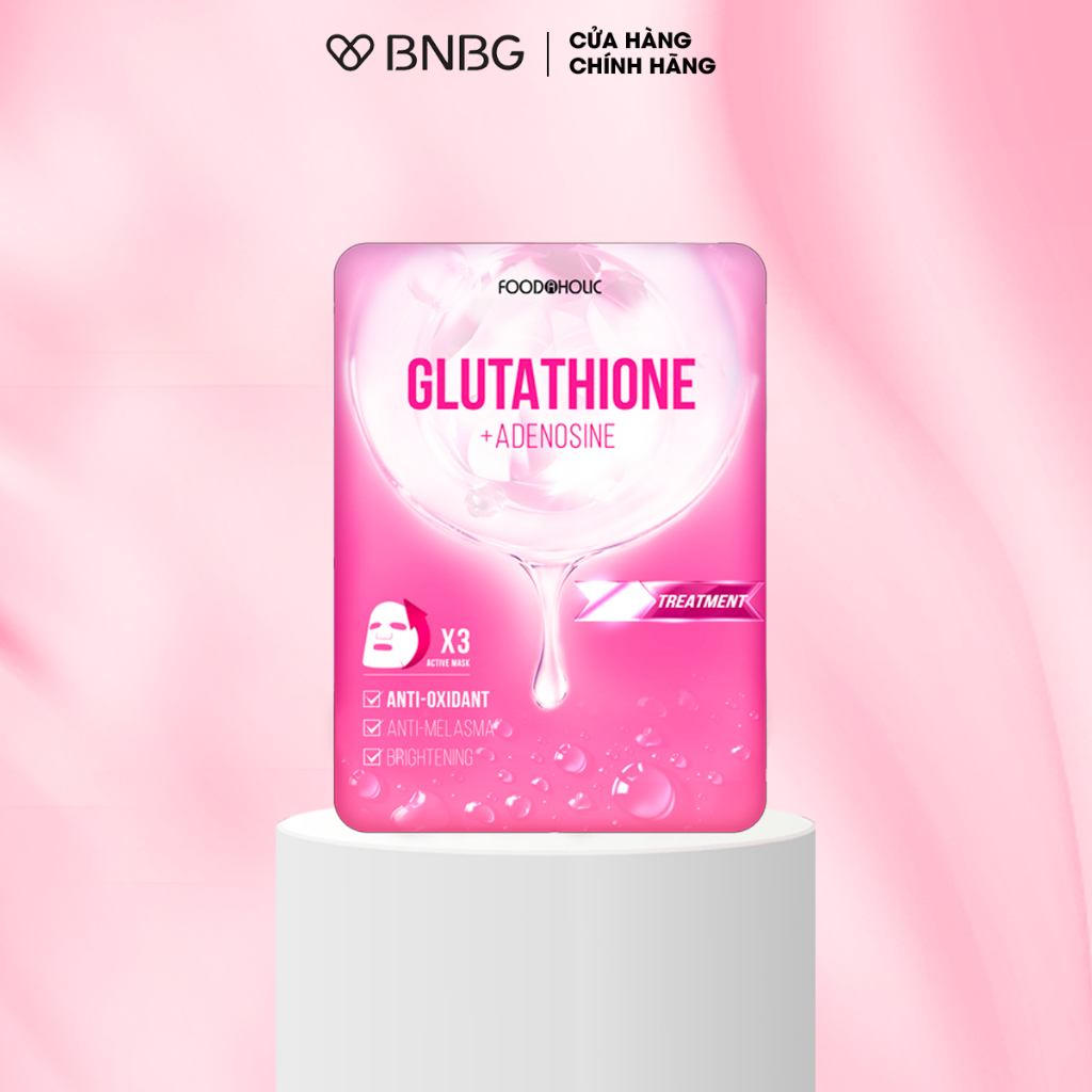 Mặt Nạ Foodaholic Glutathione Dưỡng Trắng, Đều Màu Da Glutathione Ample Mask 23ml/miếng