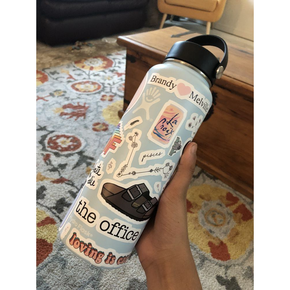 50 Miếng Dán, Sticker Chống Thấm Nước Dán Vali, Bình Nước, Dán Vở Siêu Xinh