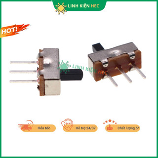 Công tắc gạt ss12d00g5 1p2t tay gạt 5mm linh kiện hec