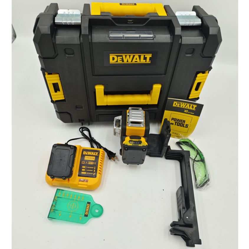 DEWALT 12V DW089LG Lithium Pin San lấp mặt bằng ánh sáng 3 mặt 12 dây trong nhà và ngoài trời San lấp mặt bằng máy khắc