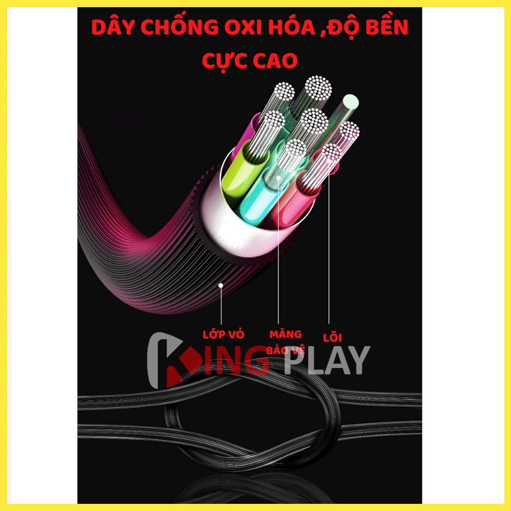 Tai nghe nhét tai có dây S2000 âm thanh vòm Hifi siêu Bass - Tai nghe có mic dùng nghe nhạc xem phim gaming cực đã