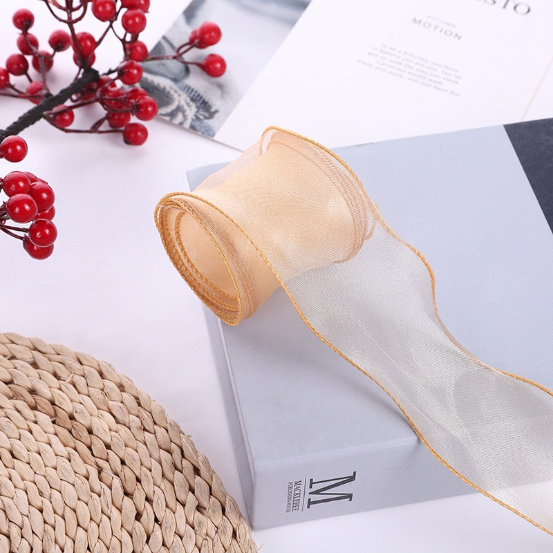 - Ruy băng Voan không lõi  - Trang trí bánh sinh nhật bánh kem