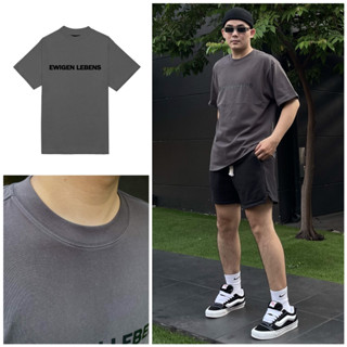 Áo thun nam nữ EWIGEN LEBENS basic form oversize T-SHIRT dày dặn , đứng form , thoáng mát - màu XÁM