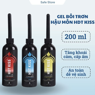 Gel bôi trơn hậu môn HDT KISS, gel bôi trơn tăng khoái cảm khi quan hệ hộp 200ml