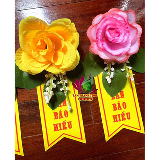 Combo 50 hoa hồng cài áo Vu Lan mẫu đẹp