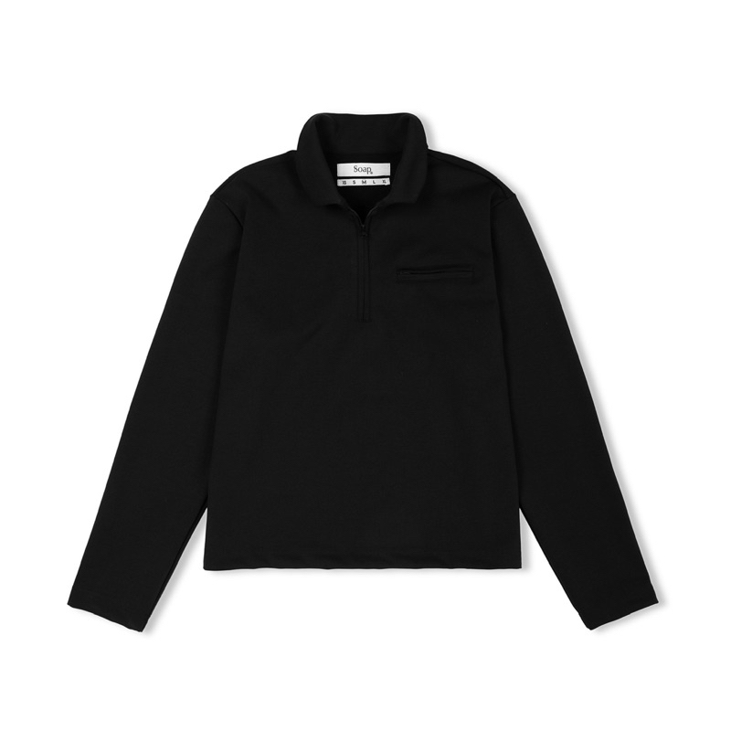 Áo thun tay dài Soap Long-Sleeved Polo Shirt màu đen