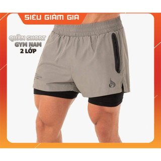 Quần Short gym nam 2 Lớp RYDERWEAR mặc đi tập siêu chất [ Hàng nhập]
