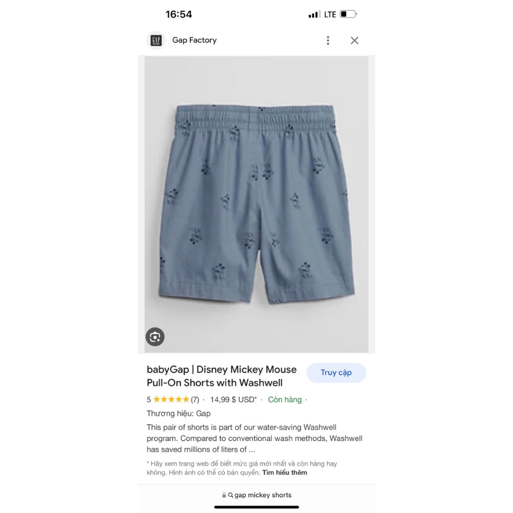 Quần short bé trai xuất dư vải kaki