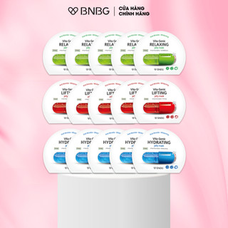 Combo 15 mặt nạ dưỡng da chuyên sâu BNBG Vita Genic Jelly Mask (5 Xanh Lá, 5 Xanh Dương, 5 Đỏ) 30ml x 10