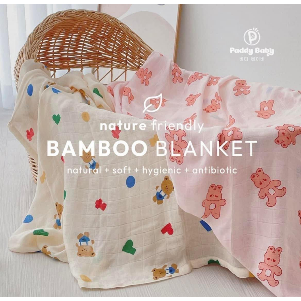 Chăn sợi tre đa năng Dottodot nội địa Hàn cho bé