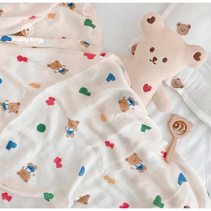 Chăn sợi tre đa năng Dottodot nội địa Hàn cho bé