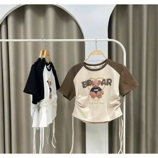 Áo thun raplan gấu BEAR dây rút 2bên