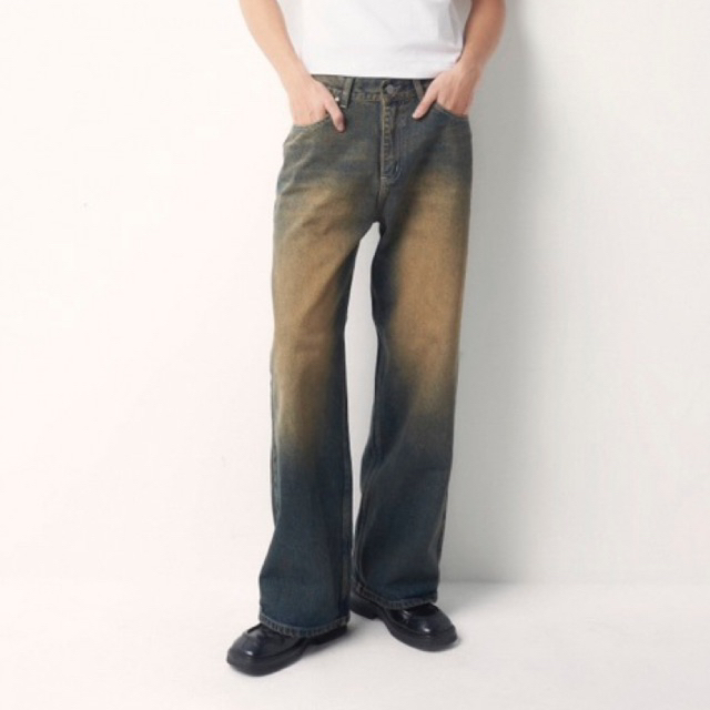 Quần Soap Baggy Jeans hai màu Đen/Indigo Washed