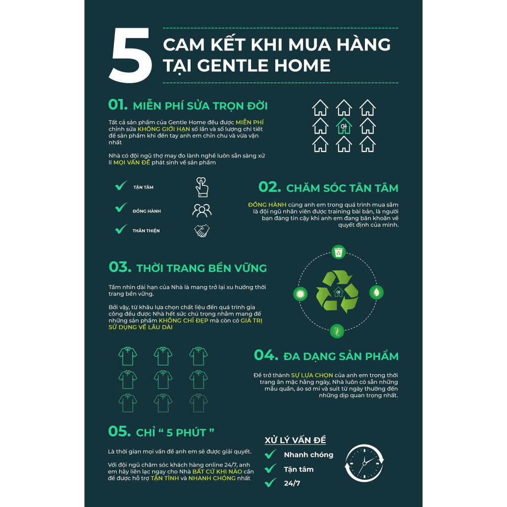 Áo Polo nam màu xám cổ button down vải cotton mát, chống nhăn - Gentle Home