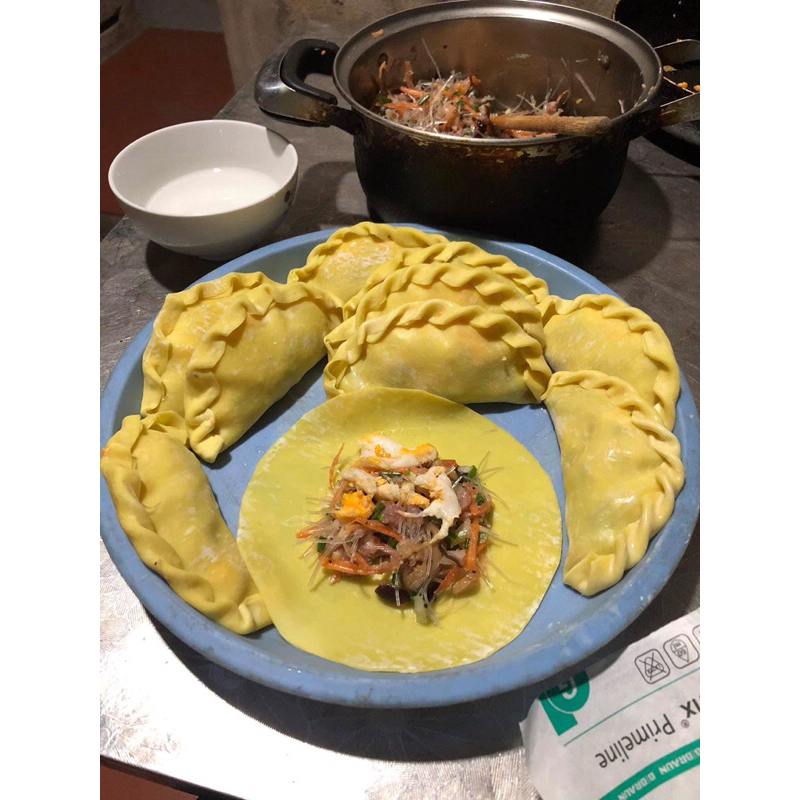 Vỏ bánh gối-giòn tan-k bết dính