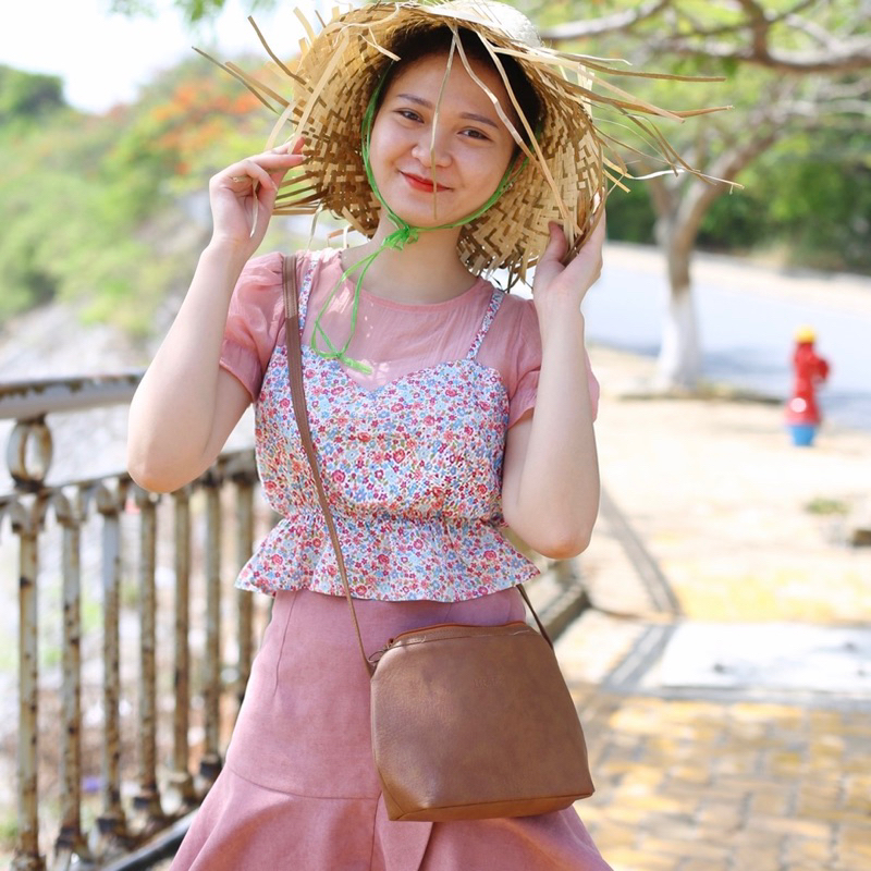 Oli2hand A3 CŨ Áo hoa nhí Twenty.Five Twenty25 hồng cute