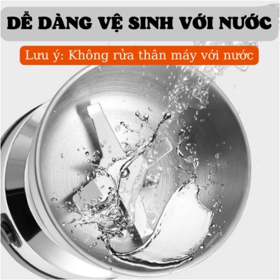 Máy xay hạt khô ngũ cốc 6 lưỡi dao thép không gỉ công suất 300W xay hạt siêu mịn
