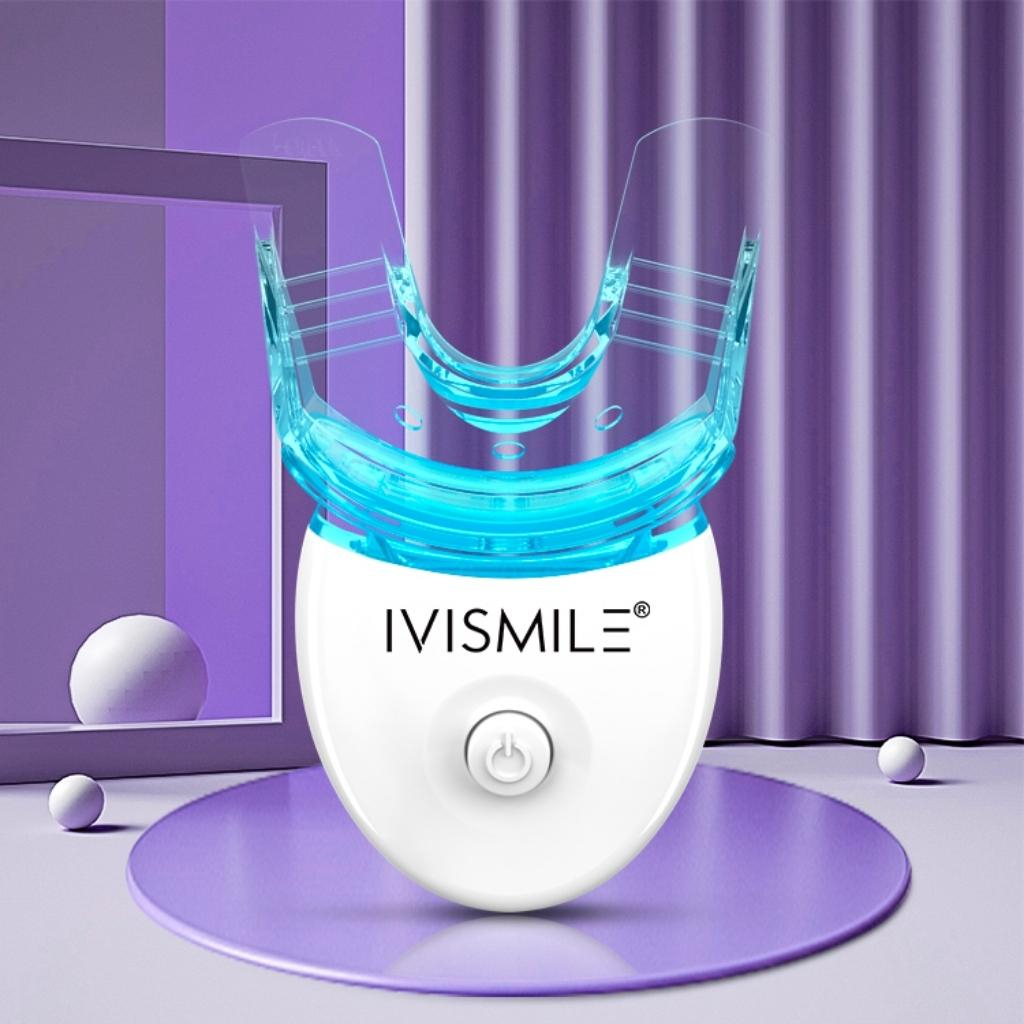 Máy Làm Trắng Răng Invismile kèm khay silicon (Dùng cùng gel hoặc miếng dán trắng răng)