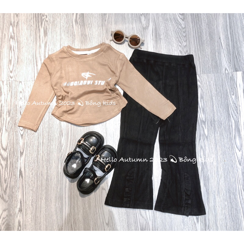 Áo thun tăm nhún eo