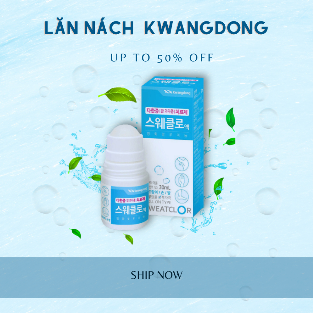 Lăn khử mùi Kwangdong Sweatclor 30ml Hàn Quốc Kwangdong