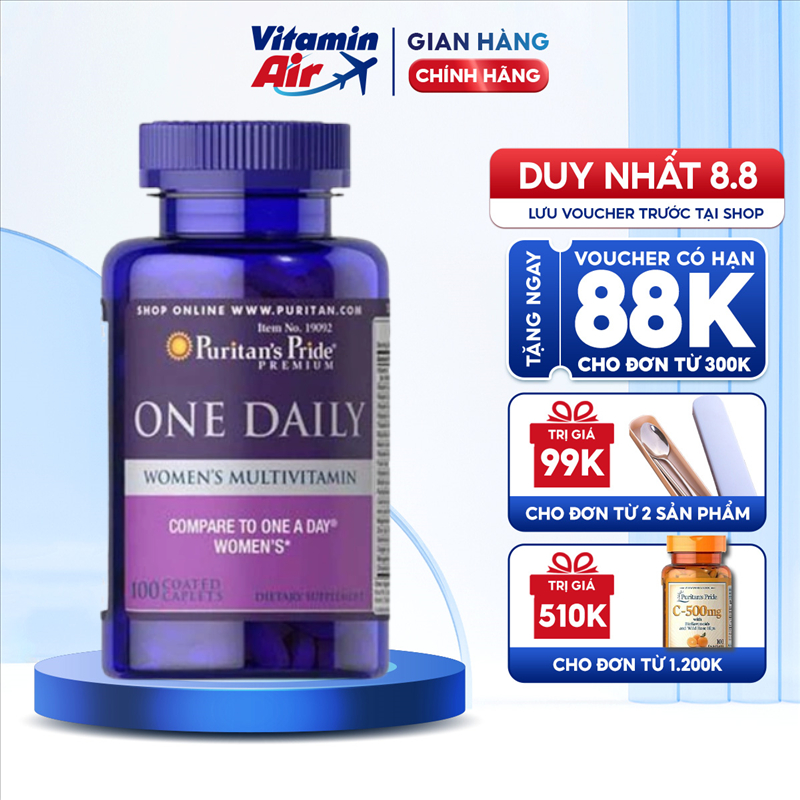 Viên uống vitamin tổng hợp nữ One Daily Women's Multivitamin bổ sung các dưỡng chất cần thiết cho phụ nữ