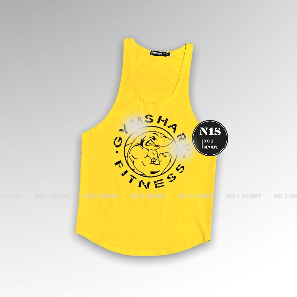 Tanktop Tập Gym Dây, Chất Thun Cotton 100%, Co Giãn Tốt