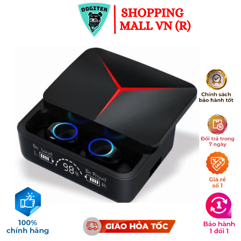 Tai Nghe Bluetooth DOGITEK M90 . 3 Chế Độ Gaming , Music ,Video Mode . Tăng Giảm Âm Lượng Trên Tai , Pin5h.BH6th.1Doi1