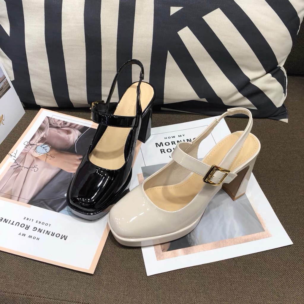 Giay cao gót cao 9P, giày đi tiệc, đi chơi mũi vuông, thời trang ,CHUẨN SZ, LẤY ĐÚNG SZ GIÚP SHOP.