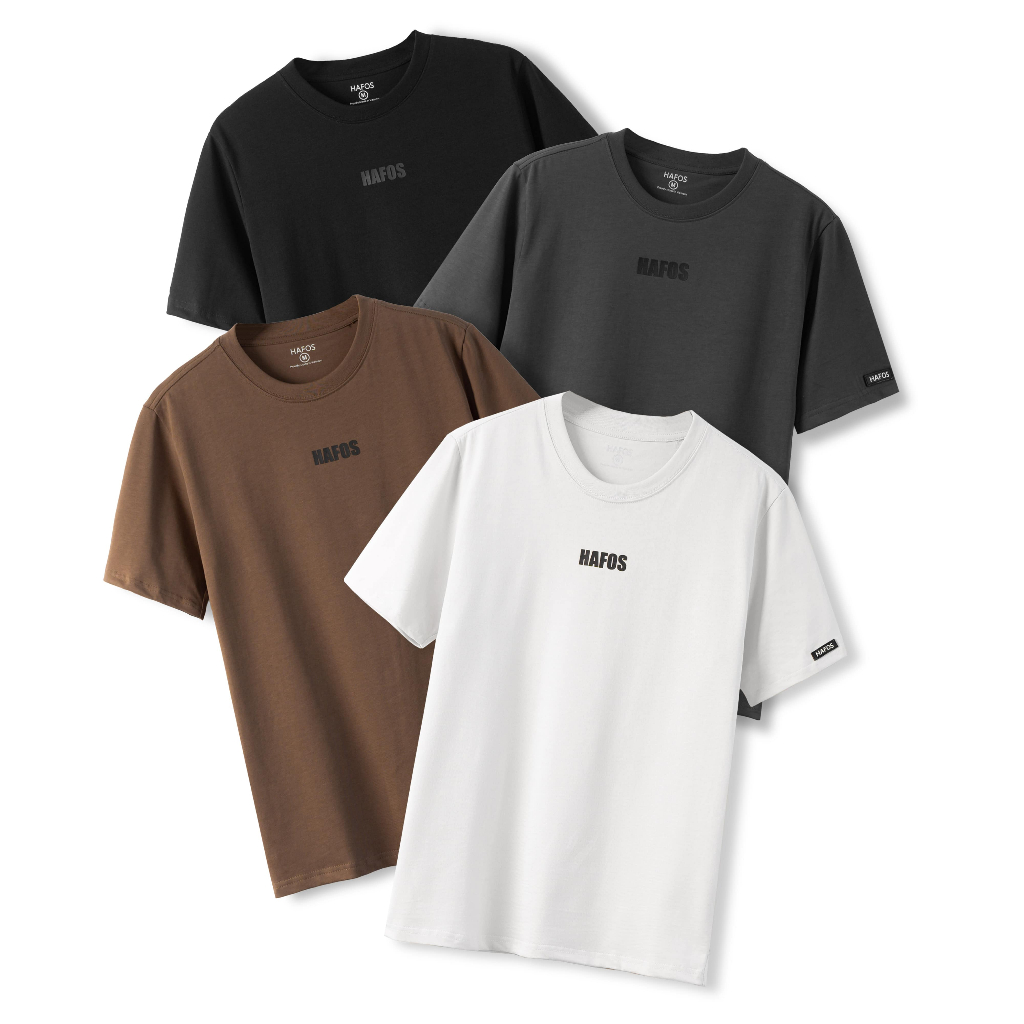 Áo thun unisex HAFOS DEV vải Cotton phom rộng dành nam nữ