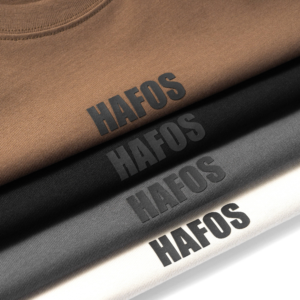 Áo thun unisex HAFOS DEV vải Cotton phom rộng dành nam nữ