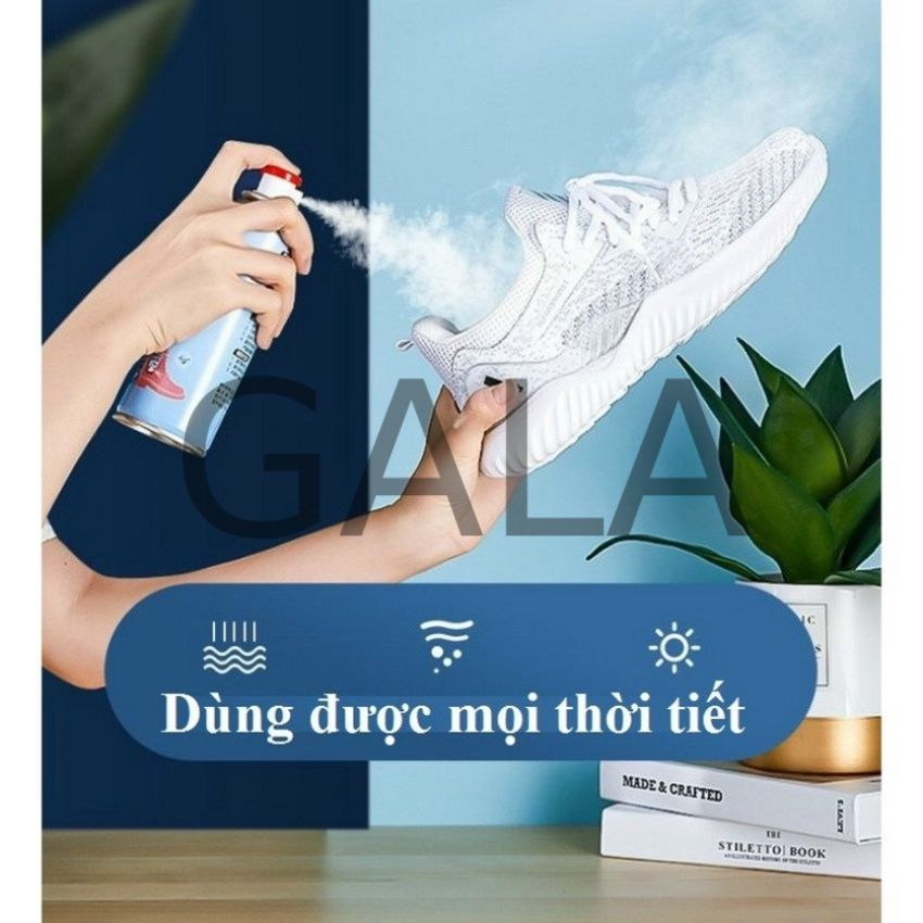 Bình xịt khử mùi hôi giày dép nano bạc 260ml  chuyên dùng làm thơm tủ dầy, quần áo, tất, vớ chân