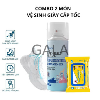Xịt Khử Mùi Hôi Giày và Khăn Giấy Vệ Sinh Giày Cấp Tốc [COMBO VỆ SINH GIÀY] Làm sạch khử mùi hôi giày nhanh chóng