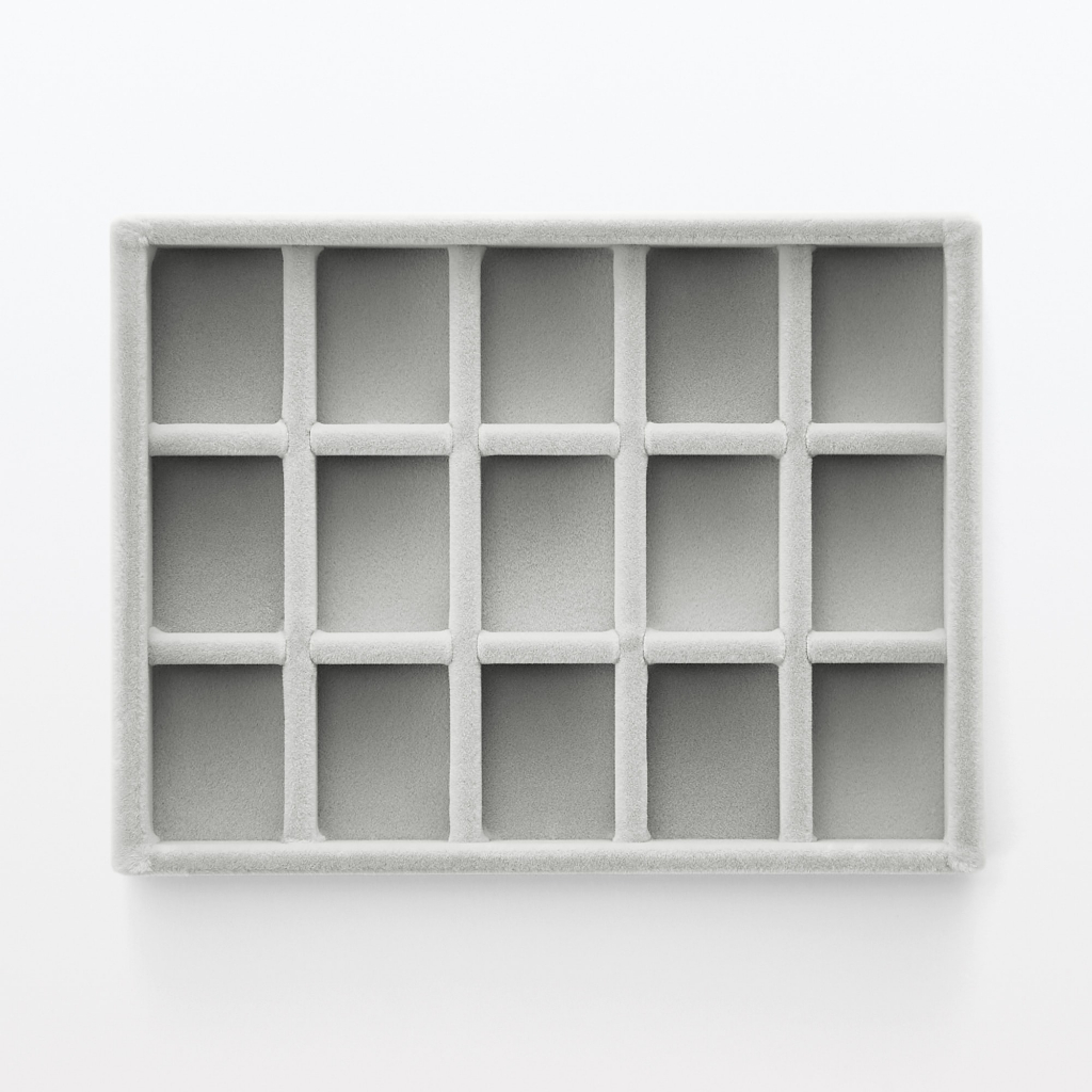 MUJI KHAY NHUNG ĐỰNG NHẪN 15,5x12x2,5cm
