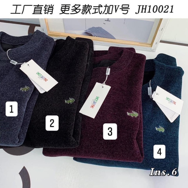 Áo len nam lót lông dày ấm CARTERLO hàng QC