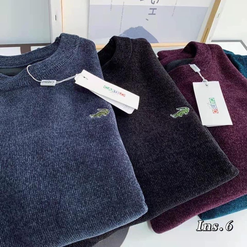 Áo len nam lót lông dày ấm CARTERLO hàng QC