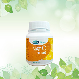Viên uống mega we care nat c 1000 bổ sung vitamin c