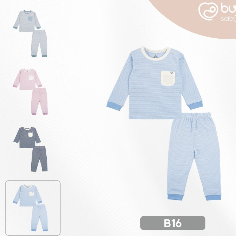 Bộ quần áo dài tay  Bamboo cotton Bu, Bubaby Kyomi cho bé 6m - 4Y