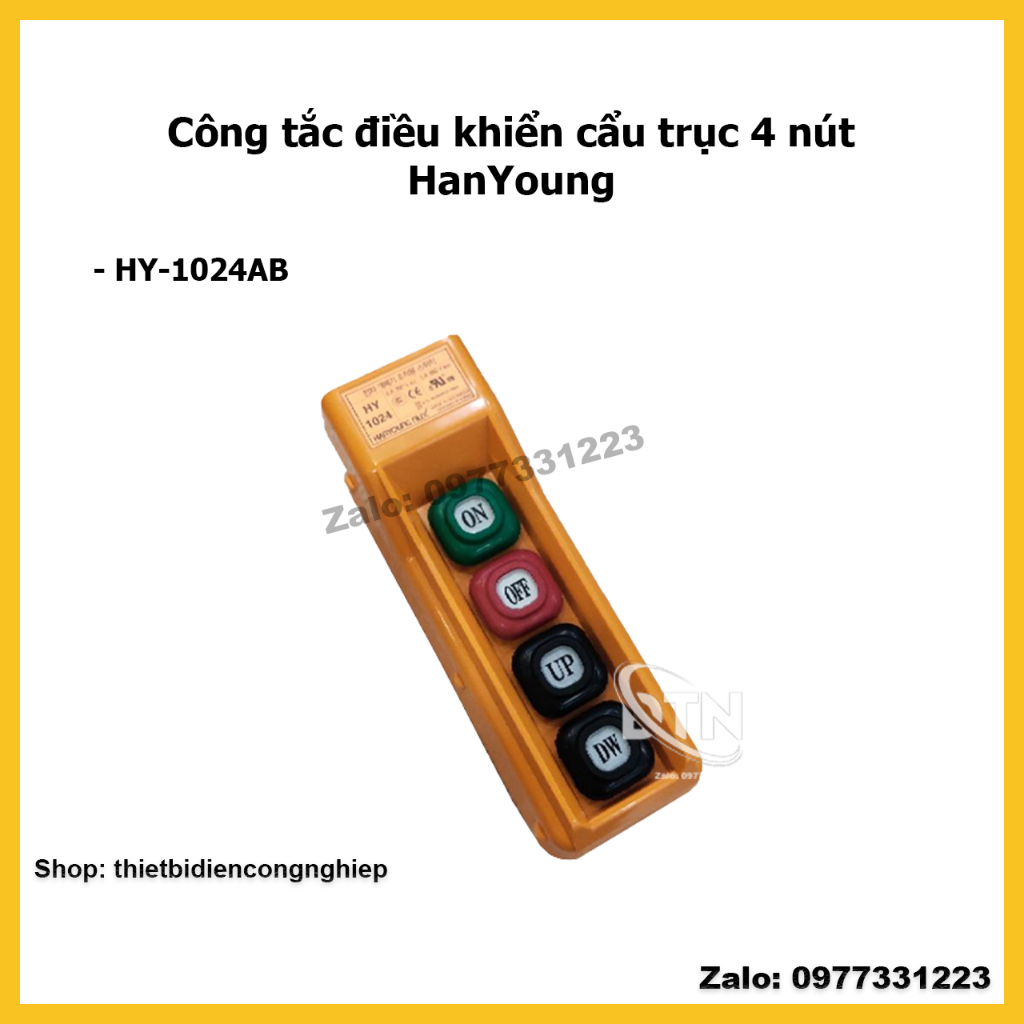 HanYoung Công tắc điều khiển cẩu trục 4 nút HY-1024AB Hanyoung Nux