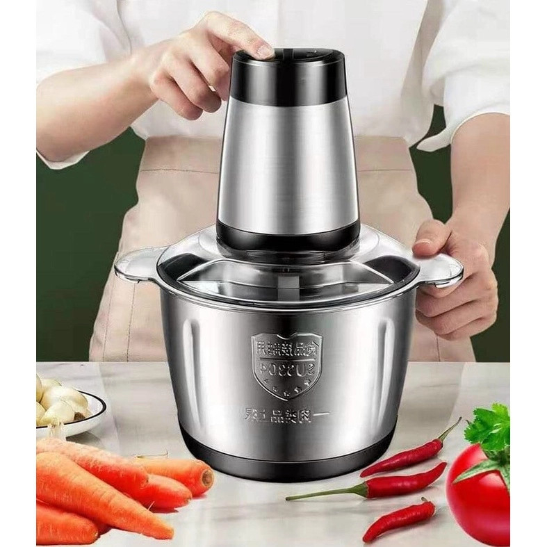Máy Xay Thịt YUNOZA Đa Năng Inox 4 Lưỡi Siêu Bền 2023