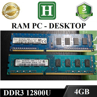 RAM PC DDR3 (PC3) 4GB BUS 1600 (12800U), ram đồng bộ siêu bền và ổn định
