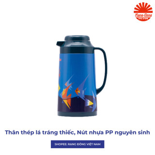 Phích nước Rạng Đông 1 lit pha trà giữ nhiệt, bình thuỷ đựng nước nóng, Model: RD 1040 TS